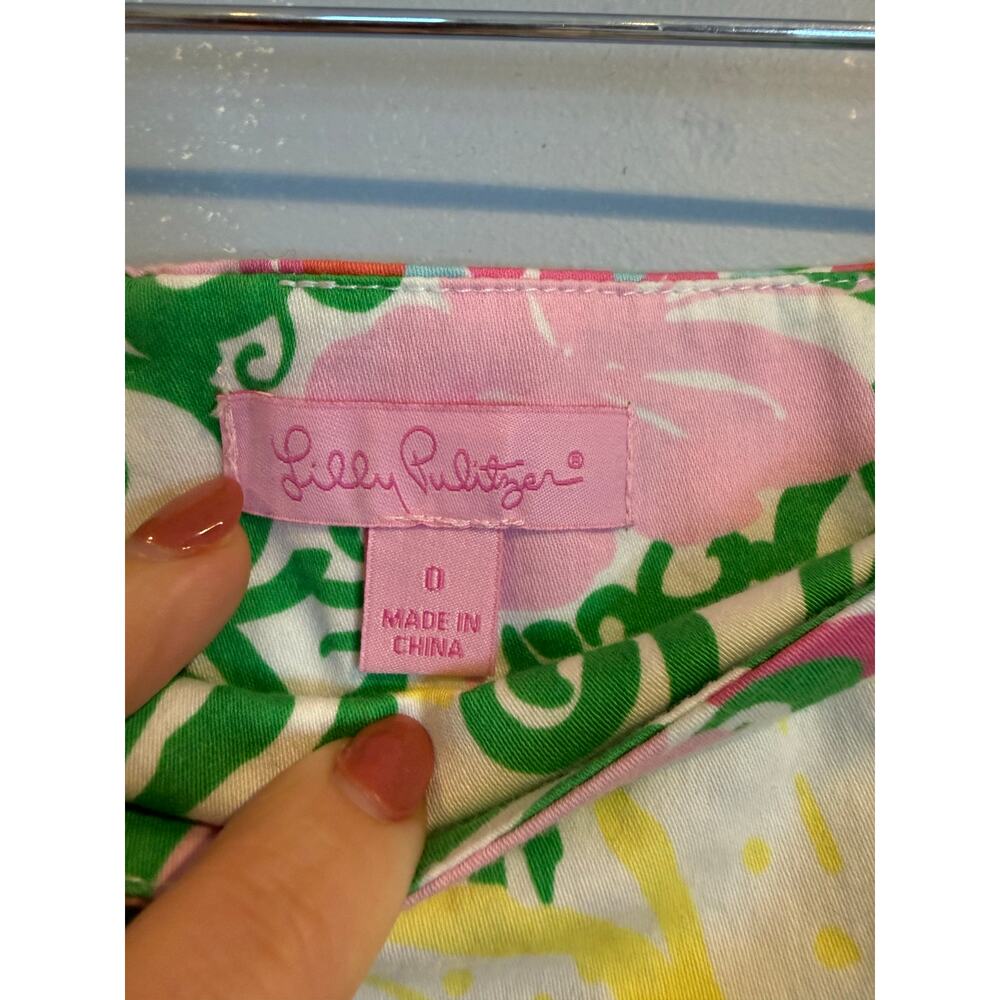 Lilly Pulitzer Floral Print Mini Skirt – Size 0 - Picture 3 of 5